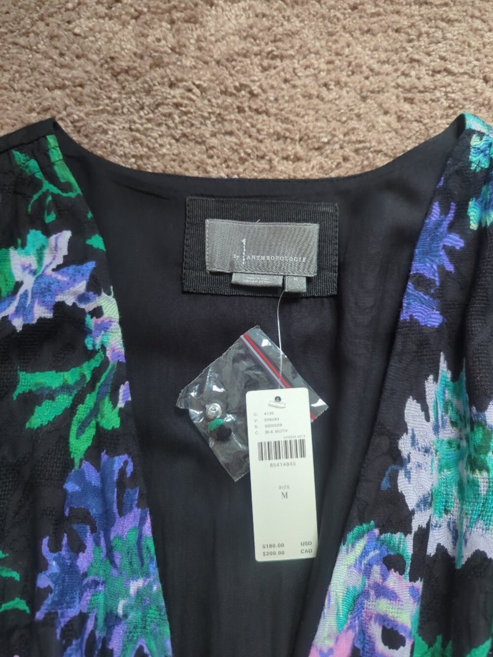 NWT Anthropologie Katerina Maxi Button Front Floral Dress Medium - Picture 7 of 16
